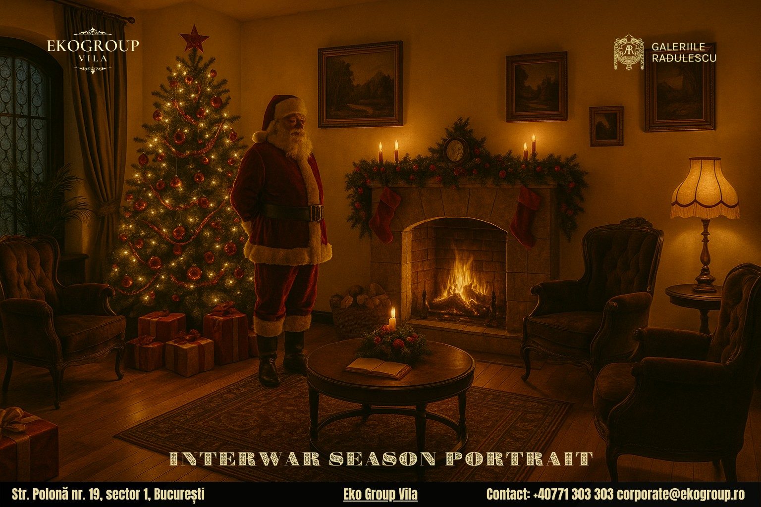 Legenda lui Moș Crăciun și farmecul Crăciunului anilor ’30 în cadrul Eko Group Vila 1 Legenda lui Moș Crăciun și farmecul Crăciunului anilor ’30 în cadrul Eko Group Vila